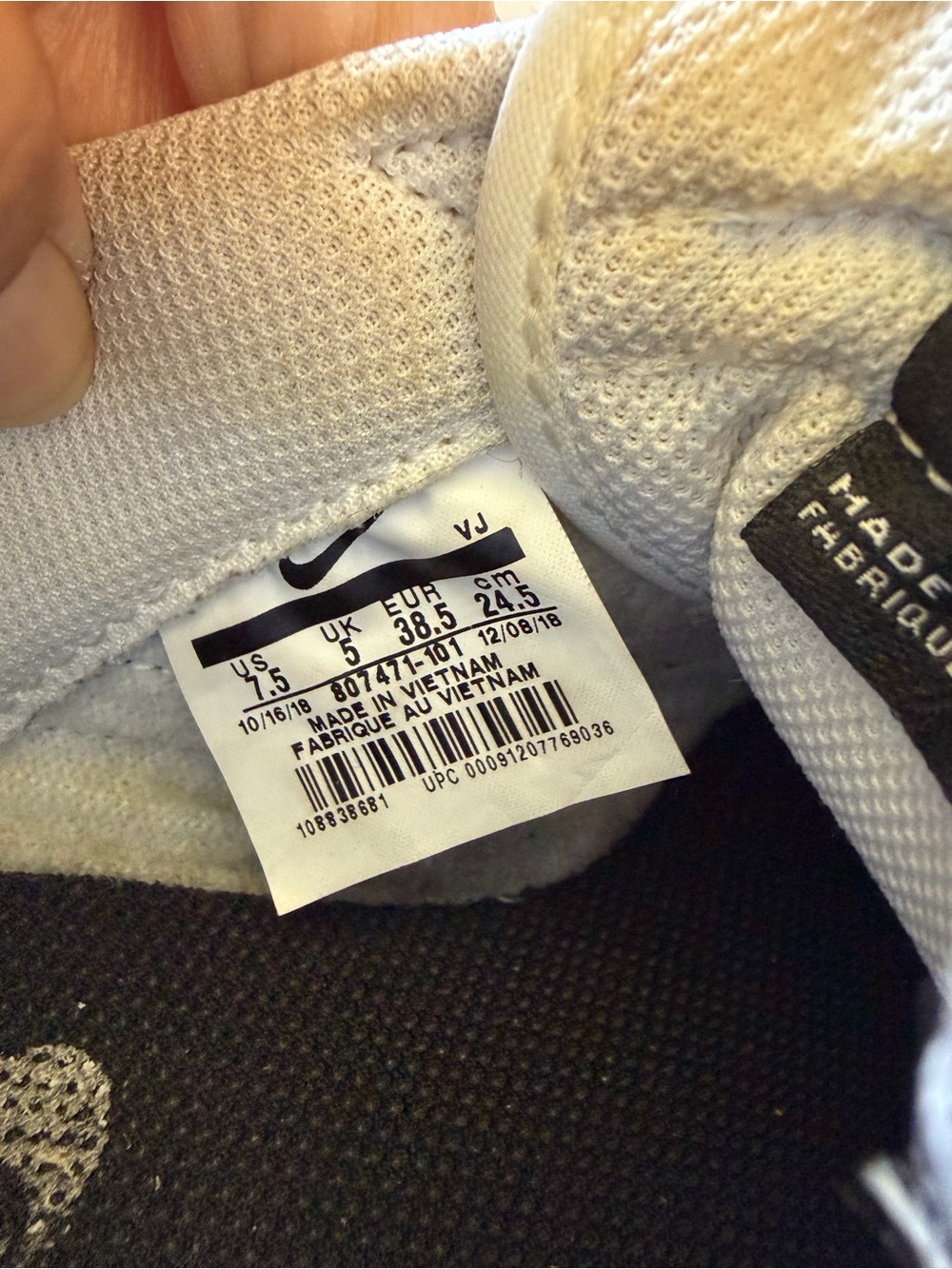 Nike Women's White/Black Classic Cortez Sneakers - Picture 4 of 6